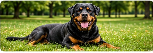 Happy dog outdoors